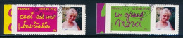 France 2005 - 3760B Et 3761B Timbres Adhésifs Personnalisés Avec Logo Photo Invitation Merci - Oblitéré - Gebraucht