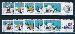 France 2005 - 3853A-3857A Deux Séries Meilleurs Voeux Personnalisées Avec Logo Cérès Et TPP - Oblitéré - Used Stamps