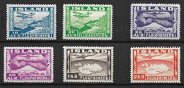 ICELAND 1934 Airmal  MH+ MNH - Luchtpost