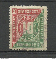 FINLAND HELSINKI 1885/87 Local City Post Stadtpost Helsinki 10 Pen Perf 12 1/2 O - Emissions Locales