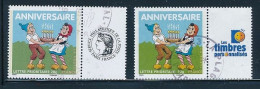 France 2007 - 4091A Deux Timbres Anniversaire Sylvain Et Sylvette Personnalisé Avec Logo Céres Et TPP - Oblitéré - Oblitérés