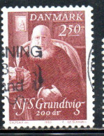 DANEMARK DANMARK DENMARK DANIMARCA 1983 N.F.S.GRUNDTVIG POET  2.50k USED USATO OBLITERE - Gebraucht