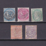 JAMAICA 1870, SG #8-12, CV £29, Wmk Crown CC, Part Set, Used - Jamaica (...-1961)