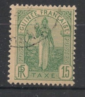 GUINEE - 1905 - Taxe TT N°YT. 3 - Fouta-Djalon 15c Vert - Oblitéré / Used - Oblitérés