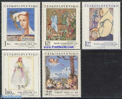 Czechoslovkia 1971 Paintings 5v, Mint NH, Art - Modern Art (1850-present) - Paintings - Altri & Non Classificati