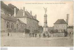 08 CHATEAU PORCIEN LE MONUMENT AUX MORTS ET LES ECOLES - Chateau Porcien