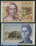 Norway 2013 Women 2v (Camilla Colett, Female Voting Rights), Mint NH, History - Women - Art - Authors - Ungebraucht