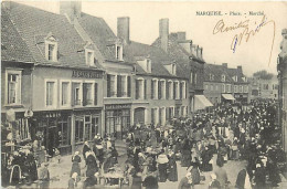 - Dpts Div. -ref-BN475- Pas De Calais - Marquise -place - Marché  Café Des Arts -magasin Albin -maison Au Sans Pareil - - Marquise