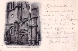 76 - Seine Maritime -  HARFLEUR - Grand Portail De L église -  Carte Precurseur 1901 - Harfleur