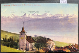 Ste-Croix (Vaud) L'église Et Les Premièers Maisons (16'876) - Sainte-Croix 