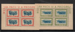 Romania 1945 Posta Aerea Minifogli A24/25 ** MNH / VF - Ongebruikt