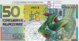 BILLETE KAMBERRA 50 NUMISMAS 2013 KMB-106  - Autres - Asie