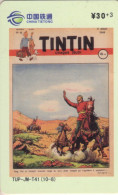 Télécarte Tietong  -  TINTIN - Used Telecard - Stripverhalen