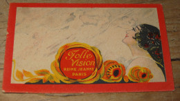 Carte FOLLE VISION, Reine Jeanne PARIS .............. E3-95 - Vintage (until 1960)