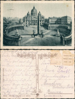 Postcard Vatikanstadt Rom Piazza E Basilica Di San Pietro 1930 - Vatikanstadt