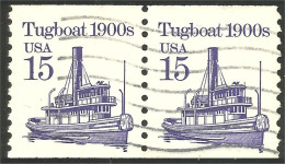 XW01-0414 USA Bateau Boat Tugboat Remorqueur Roulette Coil Pair - Tiras Cómicas & Múltiples