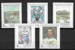 Czechoslovakia 1987 MiNr. 2933 - 2937 National Galleries (XX) Art, Painting, Modern 5v  MNH**  15.00 € - Nuovi