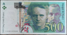 Billet De 500 Francs Pierre Et Marie CURIE 1994 FRANCE S030135920 - 500 F 1994-2000 ''Pierre Et Marie Curie''