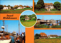 Hiddensee Hiddensjö, Hiddensöe Vitte: Fischerhäuser, Hafen, HO-Gaststätte  1980 - Hiddensee