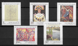 Czechoslovakia 1975 MiNr. 2294 - 2298 National Galleries (X) Art, Painting, Modern 5v  MNH**  5.00 € - Modern