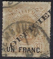 Luxembourg - Luxemburg - Timbre - Armoiries  1875   1Fr./ 37,5c.. *    Officiel       Michel 9 IA   VC. 35,- - 1859-1880 Armoiries