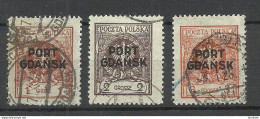 Port Gdansk Poland Danzig 1925 Michel 1 - 3 O - Port Gdansk