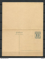 Germany Deutschland DANZIG Ca 1920 Ganzsache 30 Pf Stationery Mit Antwortteil Ungebraucht/sauber - Ganzsachen