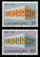 LUXEMBURG 1969 Nr 788-789 Postfrisch SA5E8F6 - Ungebraucht