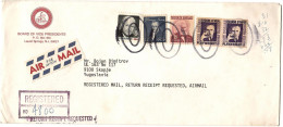 United States REGISTERED Letter Via Yugoslavia 1978 Laurel Springs - Lettres & Documents