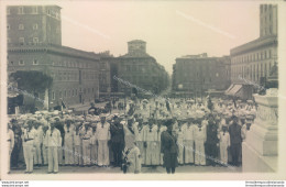 A1157 Cartolina Fotografica Legione Fascista Di Salerno In Visita A Roma - Salerno