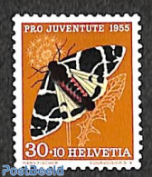 Switzerland 1955 30+10c, Stamp Out Of Set, Mint NH, Nature - Butterflies - Ongebruikt