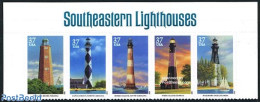 United States Of America 2003 Lighthouses 5v [::::] Cape Lookout Lower 37, Mint NH, Various - Lighthouses & Safety At .. - Nuovi