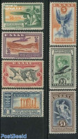 Greece 1933 Airmail 7v, Unused (hinged), History - Religion - Transport - Various - Europa Hang-on Issues - Greek & Ro.. - Nuovi