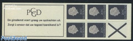 Netherlands 1966 5x20c Booklet X Narrow On Right Side With Count Bl, Mint NH, Stamp Booklets - Ongebruikt