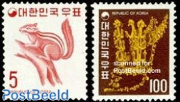 Korea, South 1974 Definitives 2v, Mint NH, Nature - Animals (others & Mixed) - Corée Du Sud