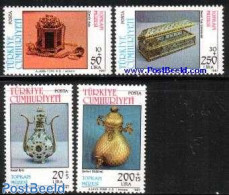 Türkiye 1987 Topkapi Museum Treasures 4v, Mint NH, Art - Art & Antique Objects - Museums - Andere & Zonder Classificatie