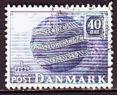 1949. Denmark. 75th Anniversary Of Universal Postal Union (UPU). Used. Mi. Nr. 320 - Usado