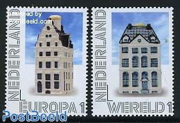 Netherlands 2012 Personal Stamps Europe And World 2v, Mint NH, Art - Architecture - Art & Antique Objects - Ungebraucht