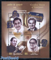 India 2003 Playback Singers S/s, Mint NH, Performance Art - Music - Unused Stamps