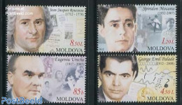 Moldova 2012 Artists 4v, Mint NH, History - Performance Art - Nobel Prize Winners - Dance & Ballet - Theatre - Art - A.. - Nobelprijs