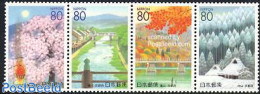 Japan 2000 Kyoto 4v [:::], Mint NH, Nature - Trees & Forests - Art - Bridges And Tunnels - Ongebruikt