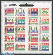 Netherlands 2012 Christmas M/s, Mint NH, Religion - Various - Christmas - Textiles - Neufs