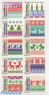 Netherlands 2012 Christmas 10v S-a, Mint NH, Religion - Various - Christmas - Textiles - Ungebraucht
