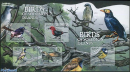Solomon Islands 2012 Birds 5v M/s, Mint NH, Nature - Birds - Isole Salomone (1978-...)
