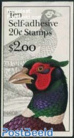 United States Of America 1998 Pheasant Booklet S-a, Mint NH, Nature - Birds - Stamp Booklets - Ungebraucht