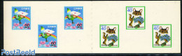Japan 1989 Letter Writing Day Booklet S-a, Mint NH, Nature - Cats - Stamp Booklets - Ungebraucht