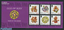 Isle Of Man 2013 Year Of The Snake S/s, Mint NH, Nature - Various - Snakes - New Year - Neujahr