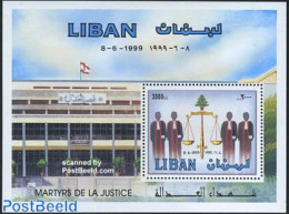 Lebanon 2002 Martyrs Of Justice S/s, Mint NH, Science - Various - Weights & Measures - Justice - Libano