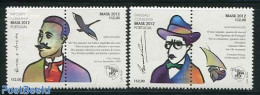 Brazil 2012 Authors 2v+tabs, Joint Issue Portugal, Mint NH, Various - Joint Issues - Art - Authors - Ungebraucht