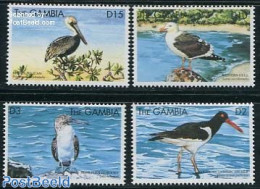 Gambia 1999 Sea Birds 4v, Mint NH, Nature - Birds - Storks - Gambie (...-1964)